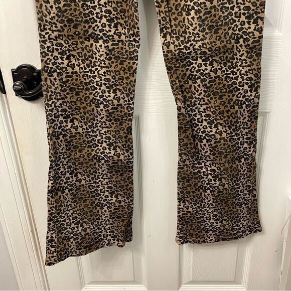 Leopard Print Matching Vest + Boot Cut Pants Set Western - Picture 14 of 16